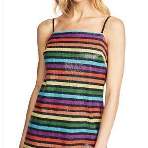 Wayf lillie mini dress rainbow sparkle small 🌈